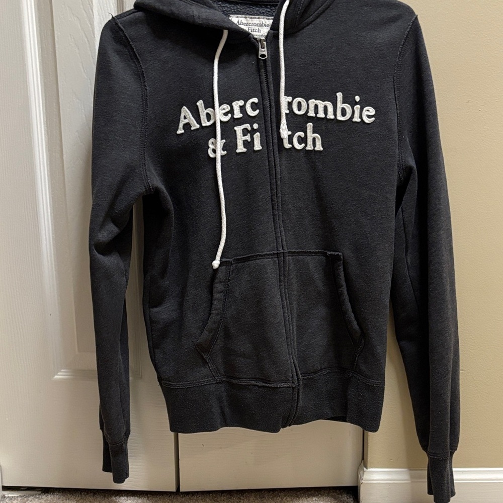Abercrombie & Fitch Grey zip up hoodie